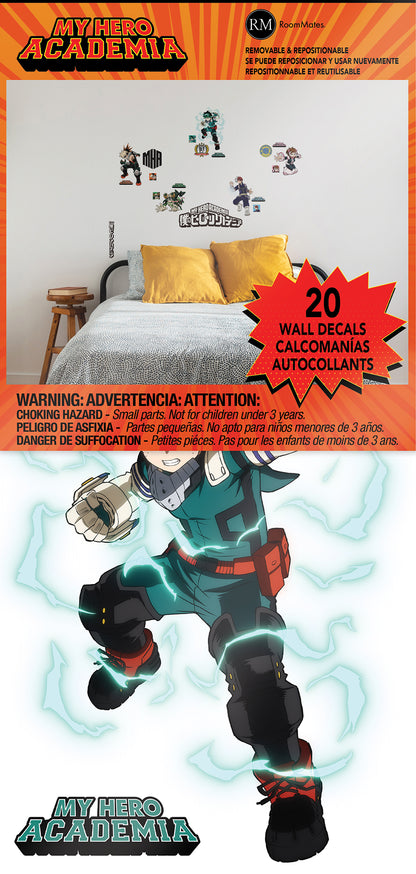 York Wallcoverings RoomMates My Hero Academia Wall Decals Kids Graphics Browns  Wallpaper - RMK5510SCS (DISCONTINUED PATTERN)