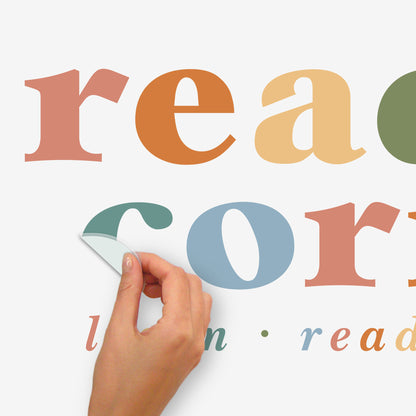 York Wallcoverings RoomMates Reading Corner Multicolor Wall Quote Decals Alphabet & Numbers Kids Multicolor  Current Peel & Stick - RMK5577GM