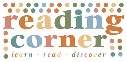 York Wallcoverings RoomMates Reading Corner Multicolor Wall Quote Decals Alphabet & Numbers Kids Multicolor  Current Peel & Stick - RMK5577GM