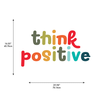 York Wallcoverings RoomMates Think Positive Multicolor Wall Quote Decals Alphabet & Numbers Kids Multicolor  Current Peel & Stick - RMK5579GM