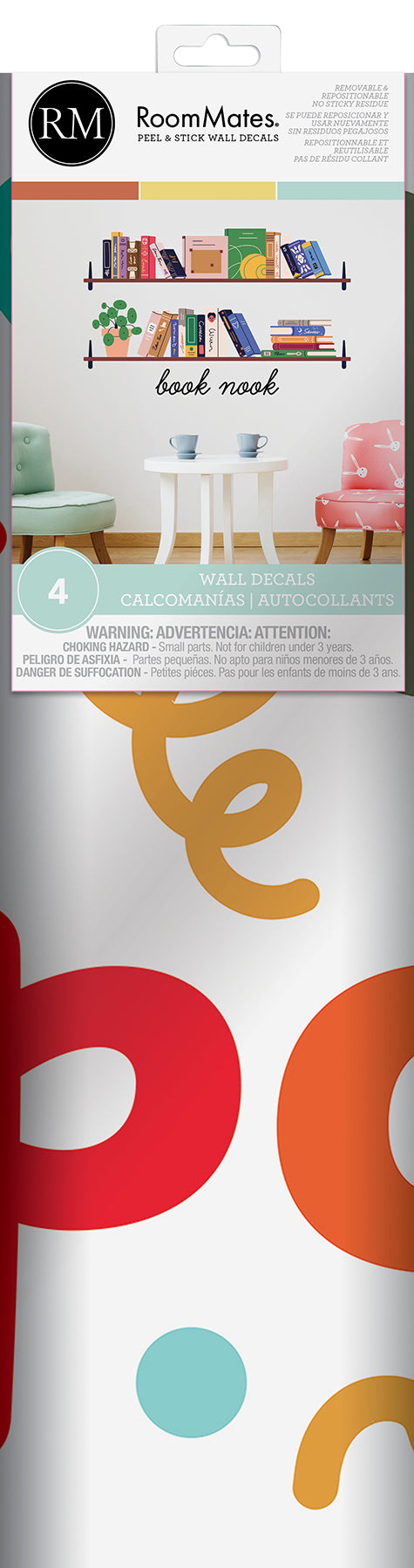 York Wallcoverings RoomMates Think Positive Multicolor Wall Quote Decals Alphabet & Numbers Kids Multicolor  Current Peel & Stick - RMK5579GM