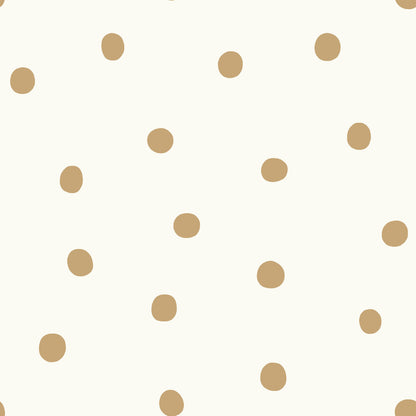 York Wallcoverings RoomMates Dots Gold Peel and Stick Wallpaper Modern Global Yellows  Wallpaper - RMK9012WP