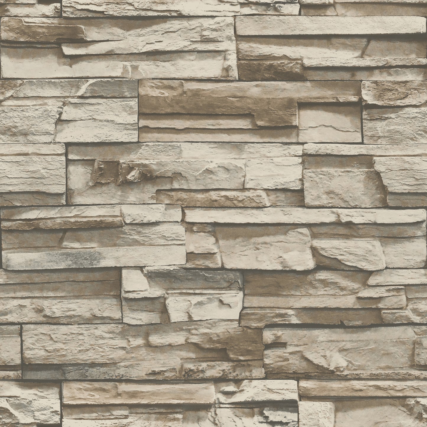 York Wallcoverings RoomMates Stacked Stone Brown Peel and Stick Wallpaper Industrial Nature Browns  Wallpaper - RMK9025WP