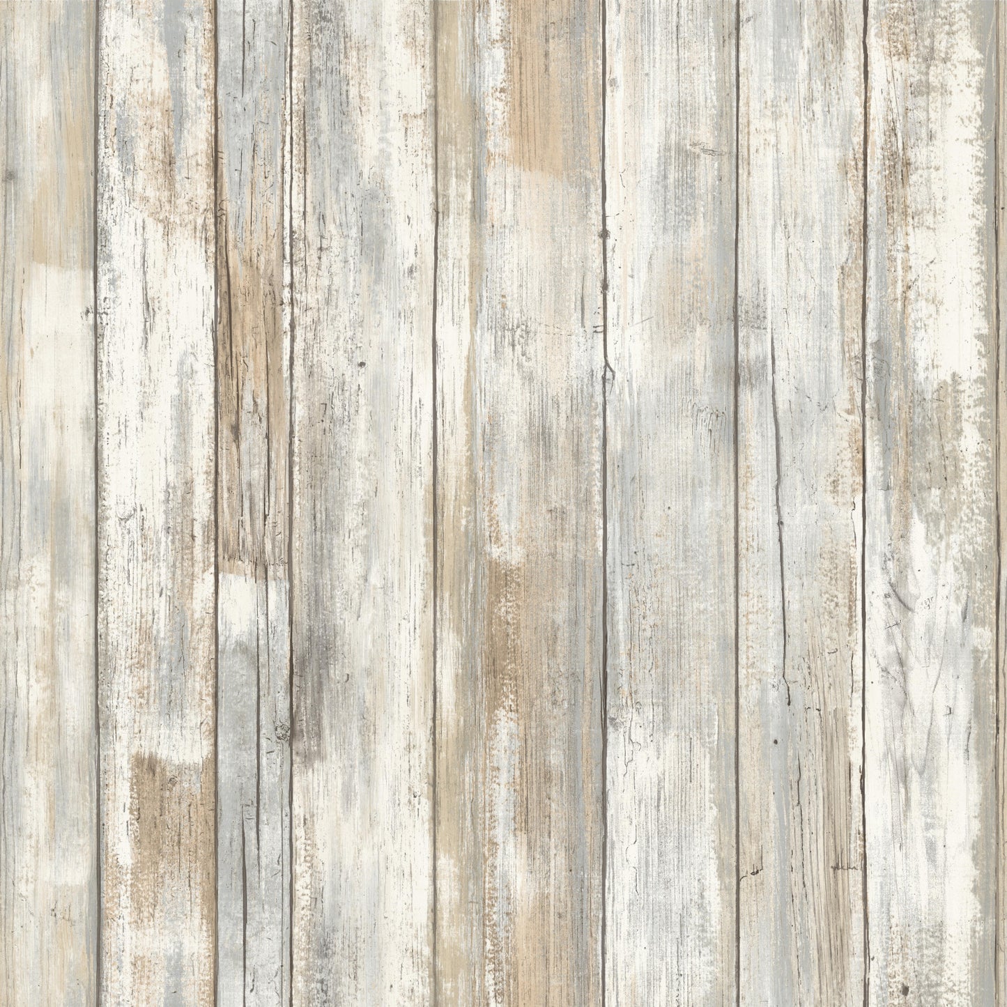 York Wallcoverings RoomMates Distressed Wood Tan Peel and Stick Wallpaper Farmhouse Nature Neutrals  Wallpaper - RMK9050WP
