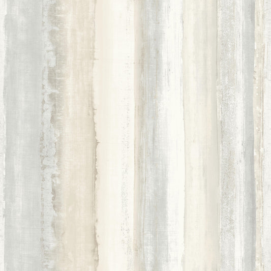York Wallcoverings RoomMates Watercolor Stripe Tan Peel and Stick Wallpaper Modern Global Neutrals  Wallpaper - RMK9062WP