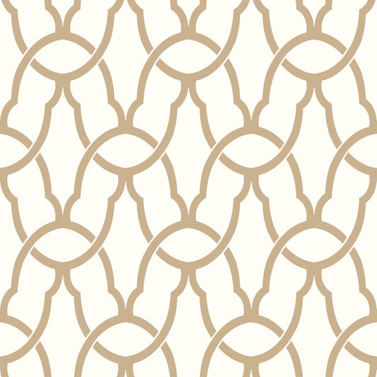 York Wallcoverings RoomMates Trellis Gold Peel and Stick Wallpaper Modern Global Yellows  Wallpaper - RMK9121WP