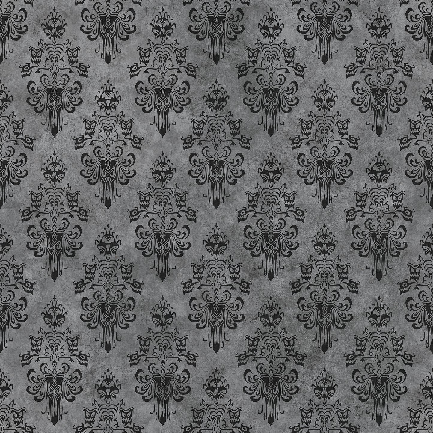 York Wallcoverings RoomMates Disney Haunted Mansion Grey Peel and Stick Wallpaper Whimsical Graphics Greys  Wallpaper - RMWS1220