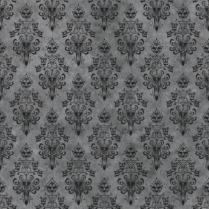 York Wallcoverings RoomMates Disney Haunted Mansion Grey Peel and Stick Wallpaper Whimsical Graphics Greys  Wallpaper - RMWS1220