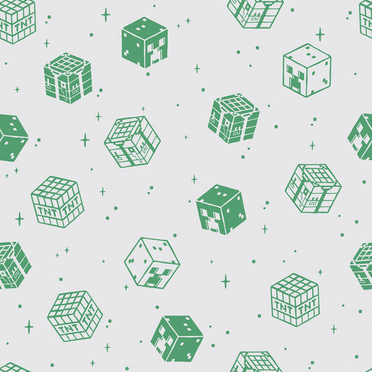 York Wallcoverings RoomMates Minecraft Grey Blocks Peel and Stick Wallpaper Kids Graphics Greys  Wallpaper - RMWS1224