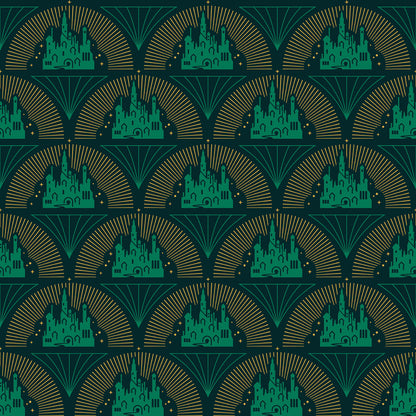 York Wallcoverings RoomMates Wicked Emerald City Peel and Stick Wallpaper Glam Graphics Greens  Wallpaper - RMWS1234