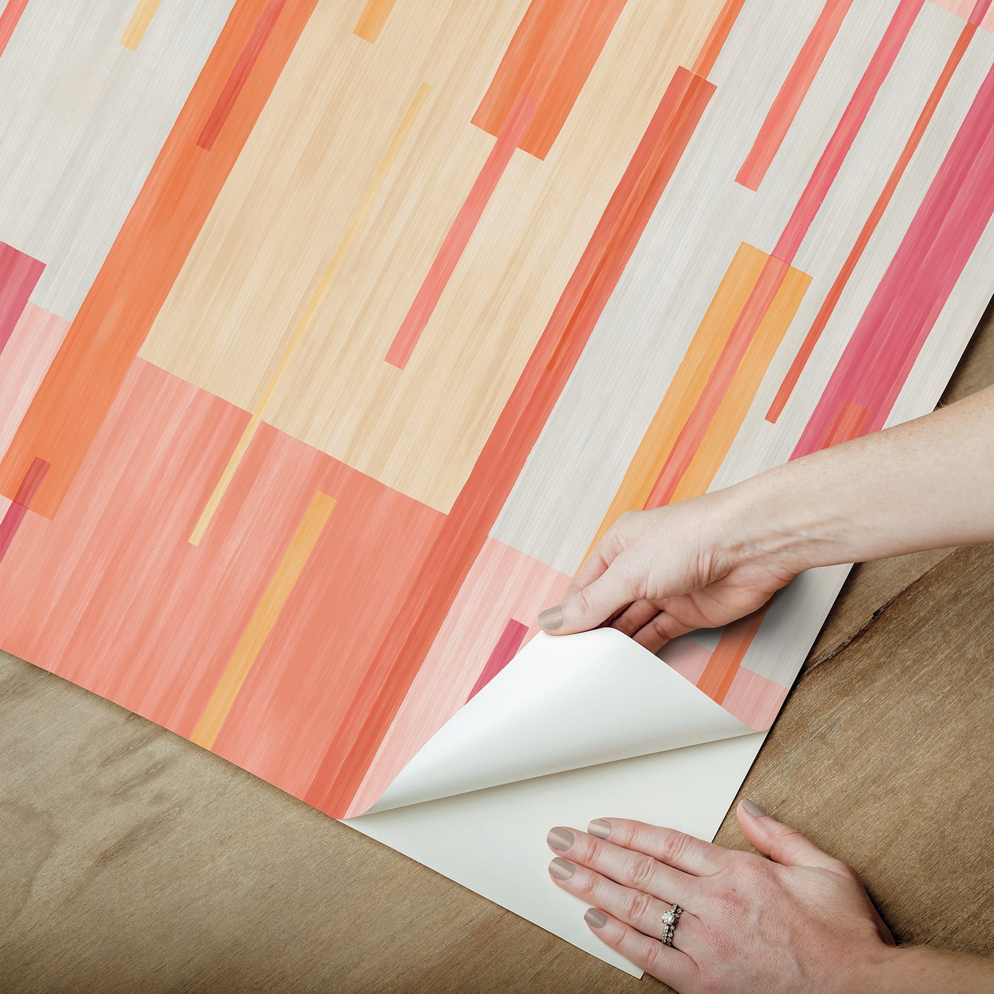 York Wallcoverings RoomMates Abstract Grid Pink Peel and Stick Wallpaper Modern Graphics Pinks  Wallpaper - RMWS1245