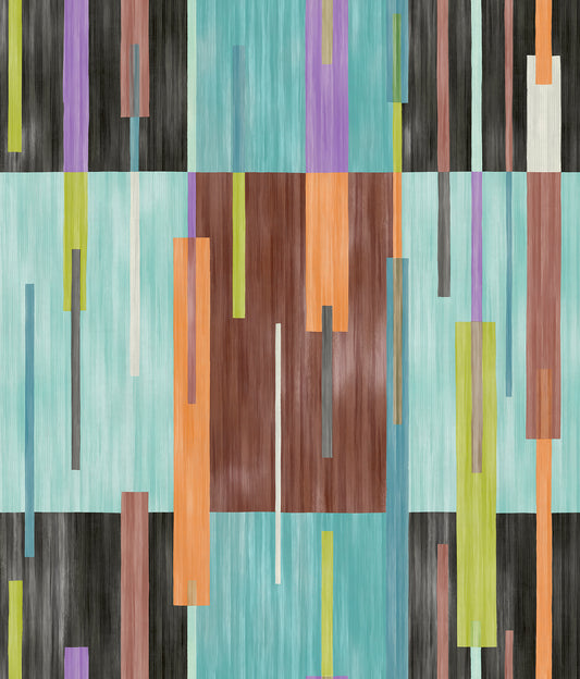 York Wallcoverings RoomMates Abstract Grid Black and Blue Peel and Stick Wallpaper Modern Graphics Blues  Wallpaper - RMWS1246