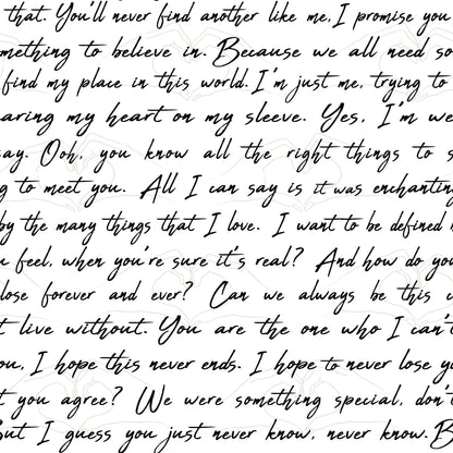 York Wallcoverings RoomMates Love Letters Ink Peel and Stick Wallpaper Modern Alphabet and Numbers Whites and Off-Whites  Wallpaper - RMWS1251