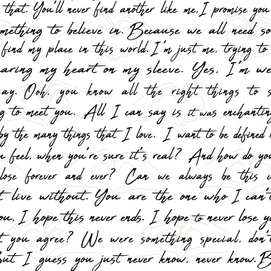 York Wallcoverings RoomMates Love Letters Ink Peel and Stick Wallpaper Modern Alphabet and Numbers Whites and Off-Whites  Wallpaper - RMWS1251