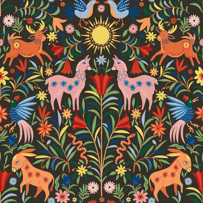 York Wallcoverings RoomMates Whimsical Creatures Black Peel and Stick Wallpaper Whimsical Animals Blacks  Wallpaper - RMWS1282