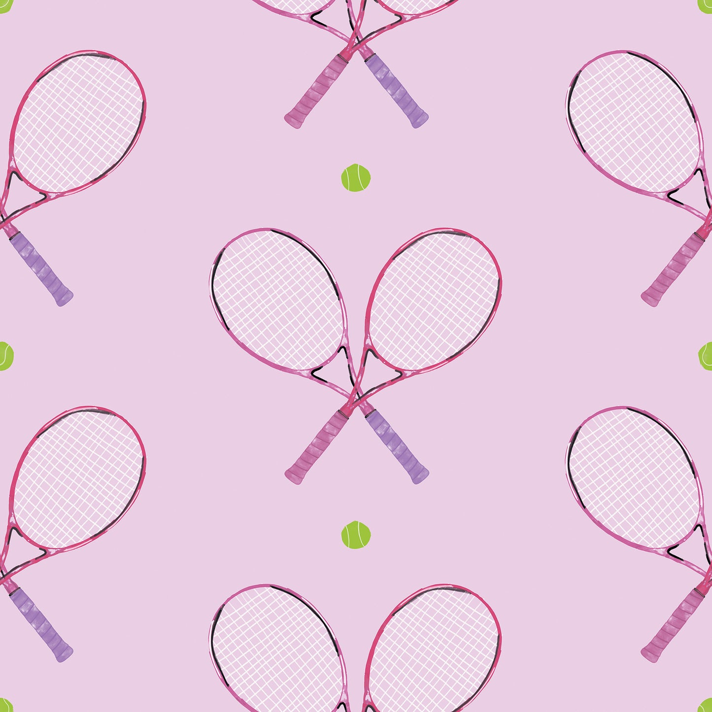 York Wallcoverings York Premium Peel + Stick Magnolia 40 Love Pink Peel and Stick Wallpaper Whimsical Graphics Pinks  Wallpaper - RMWS1284