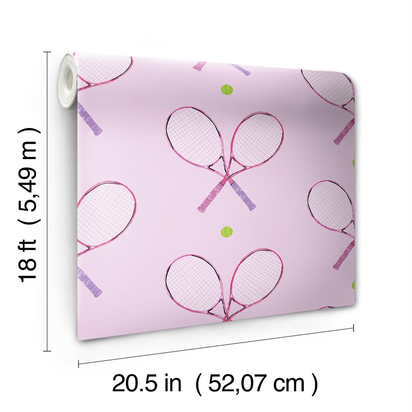 York Wallcoverings York Premium Peel + Stick Magnolia 40 Love Pink Peel and Stick Wallpaper Whimsical Graphics Pinks  Wallpaper - RMWS1284