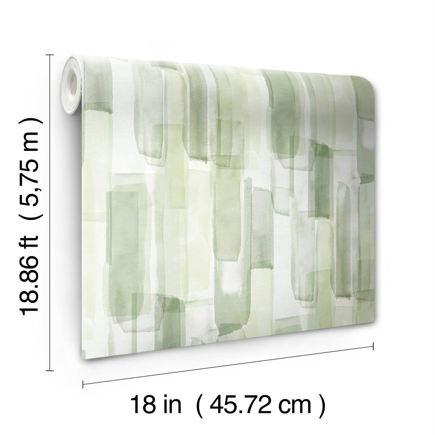 York Wallcoverings RoomMates Watercolor Glass Olive Green Peel and Stick Wallpaper Graphics Bohemian Olive Green  Current Peel & Stick - RMWS1313