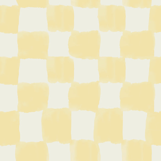 York Wallcoverings RoomMates Tess Watercolor Checker Pale Yellow Peel and Stick Wallpaper Graphics Bohemian Pale Yellow  Current Peel & Stick - RMWS1317