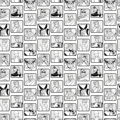 York Wallcoverings RoomMates X-MEN ?97 Comic Cast Black and White Peel and Stick Wallpaper Graphics Kids Black and White  Current Peel & Stick - RMWS1319