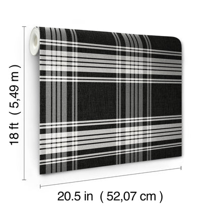 York Wallcoverings York Premium Peel + Stick Clueless Dionne Black Peel and Stick Wallpaper Retro Graphics Blacks  Wallpaper - RMWS1324