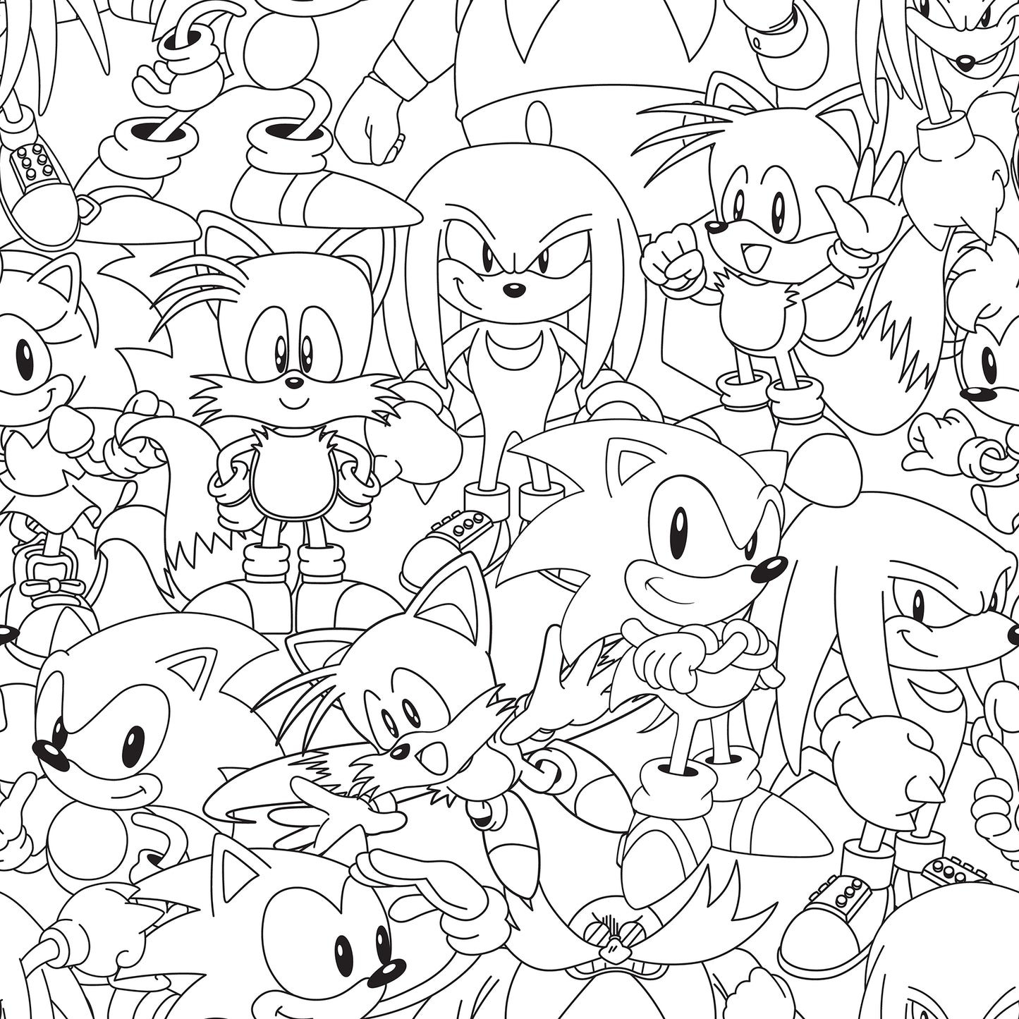 York Wallcoverings RoomMates Sonic The Hedgehog Line Art Peel and Stick Wallpaper Graphics Kids Black and White?  Current Peel & Stick - RMWS1331