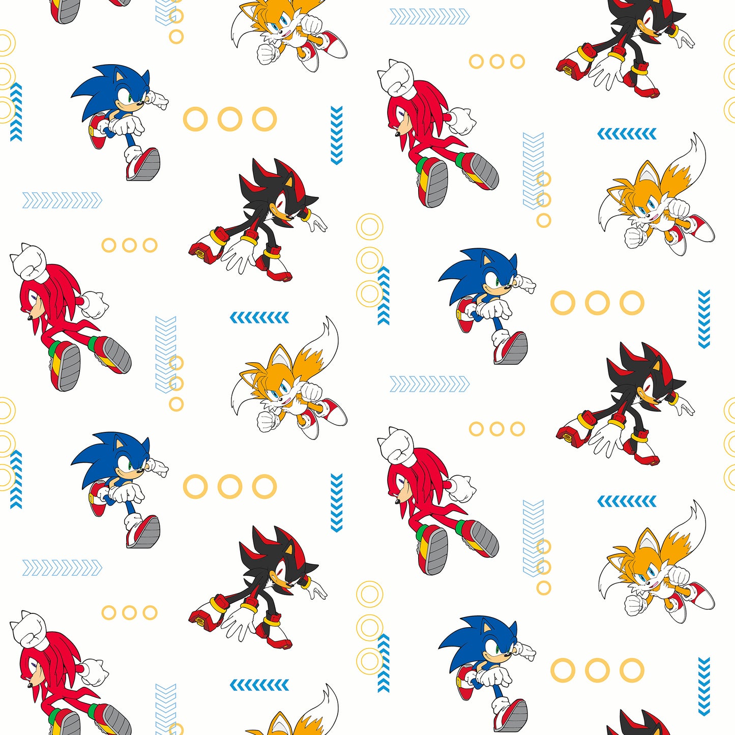 York Wallcoverings RoomMates Sonic The Hedgehog Let?s Roll Peel and Stick Wallpaper Graphics Kids Blue and White?  Current Peel & Stick - RMWS1332
