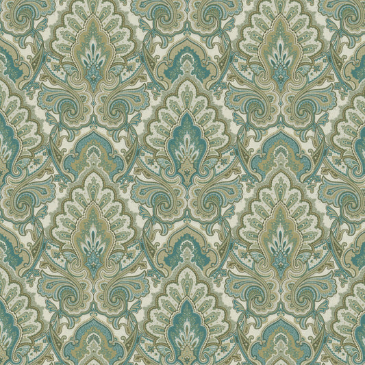 STOUT TEXTILES  MULTIPURPOSE,PRINT TRANSITIONAL,, PAISLEY SHORELINE   - ROGE-1