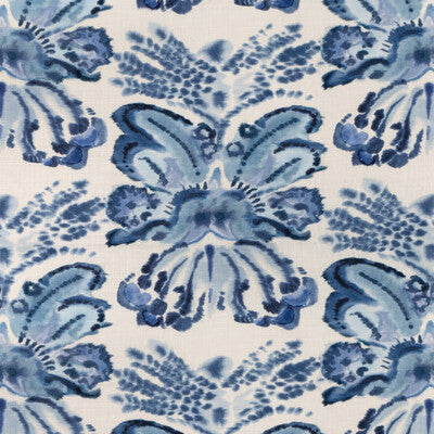 KRAVET COUTURE LINEN ABSTRACT BLUE,PURPLE,BLUE   - RORSCHACH.510.0