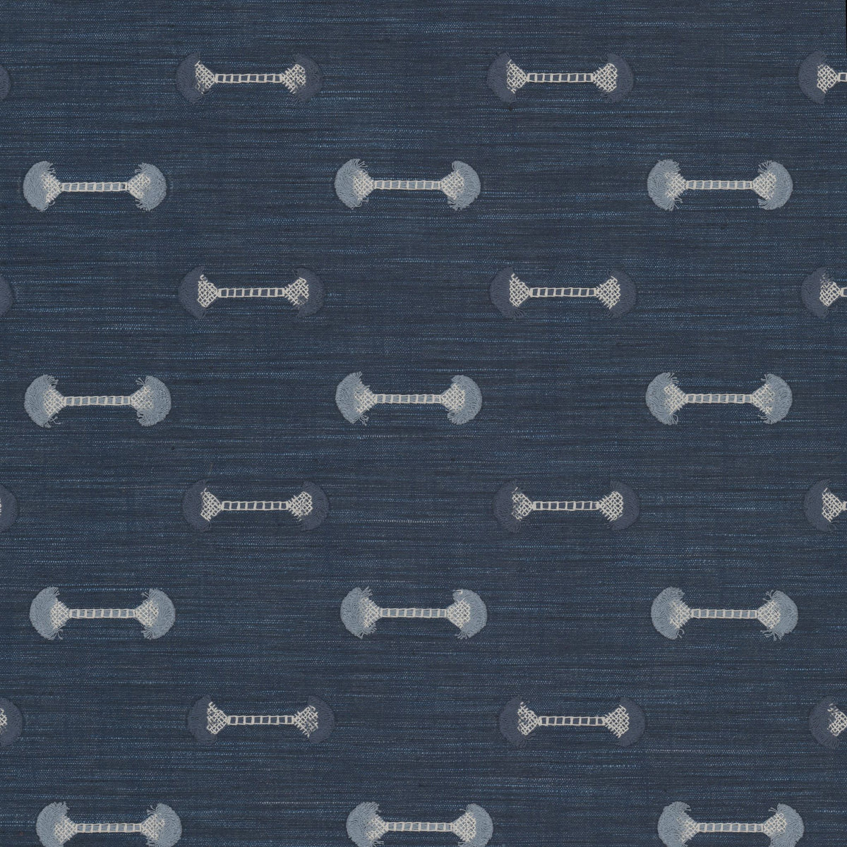 STOUT TEXTILES  DRAPERY,EMBROIDERIES TRADITIONAL, NOVELTY INDIGO,INK   - ROUL-1