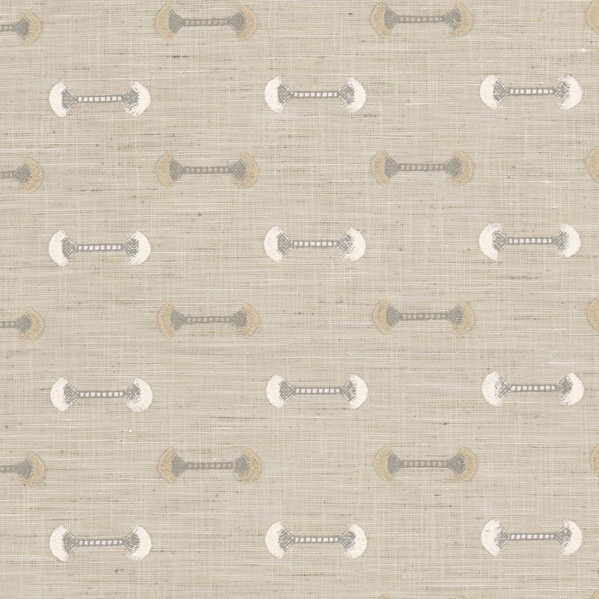 STOUT TEXTILES  DRAPERY,EMBROIDERIES TRADITIONAL, NOVELTY KHAKI,PONGEE   - ROUL-2