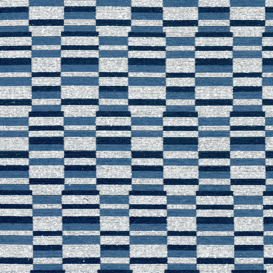 STOUT TEXTILES  UPHOLSTERY,WOVENS TRANSITIONAL,, GEOMETRIC INDIGO,INK   - ROYA-2