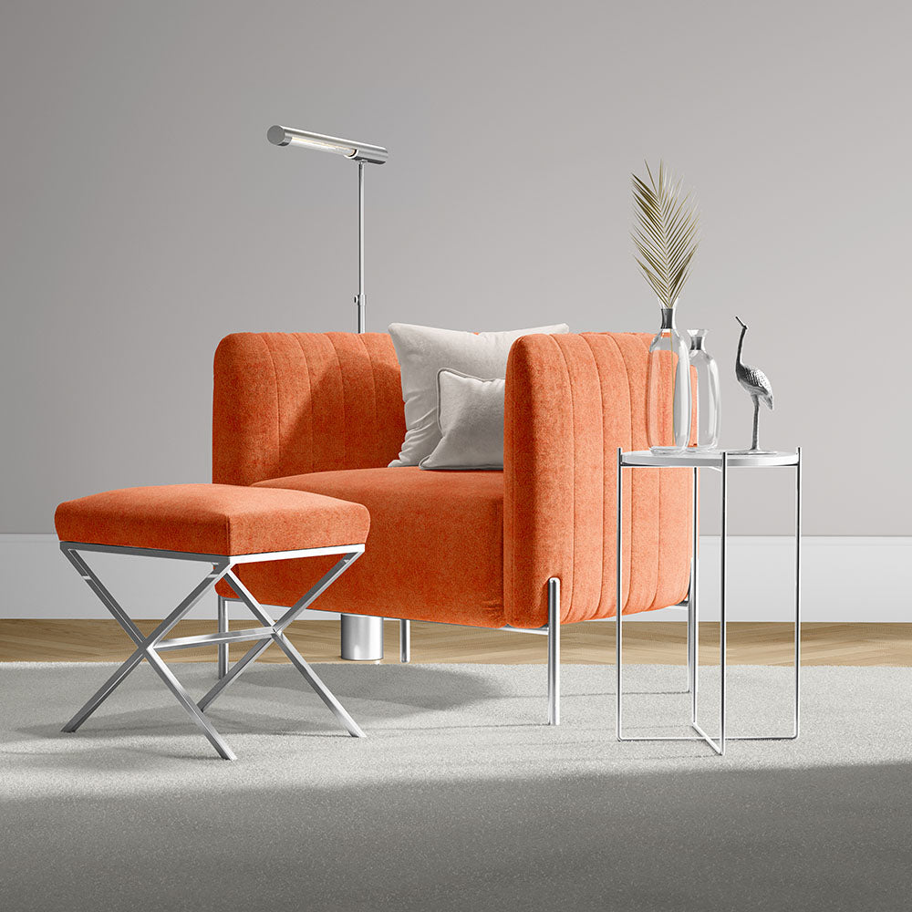 NICHOLASJOHN INC NJ-BERRY Tangerine Solid   Fabric - NJ25-2818