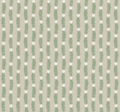 York Wallcoverings Rifle Paper Co. Second Edition Eden Beige and Green Wallpaper  Botanical Greens   - RP7339
