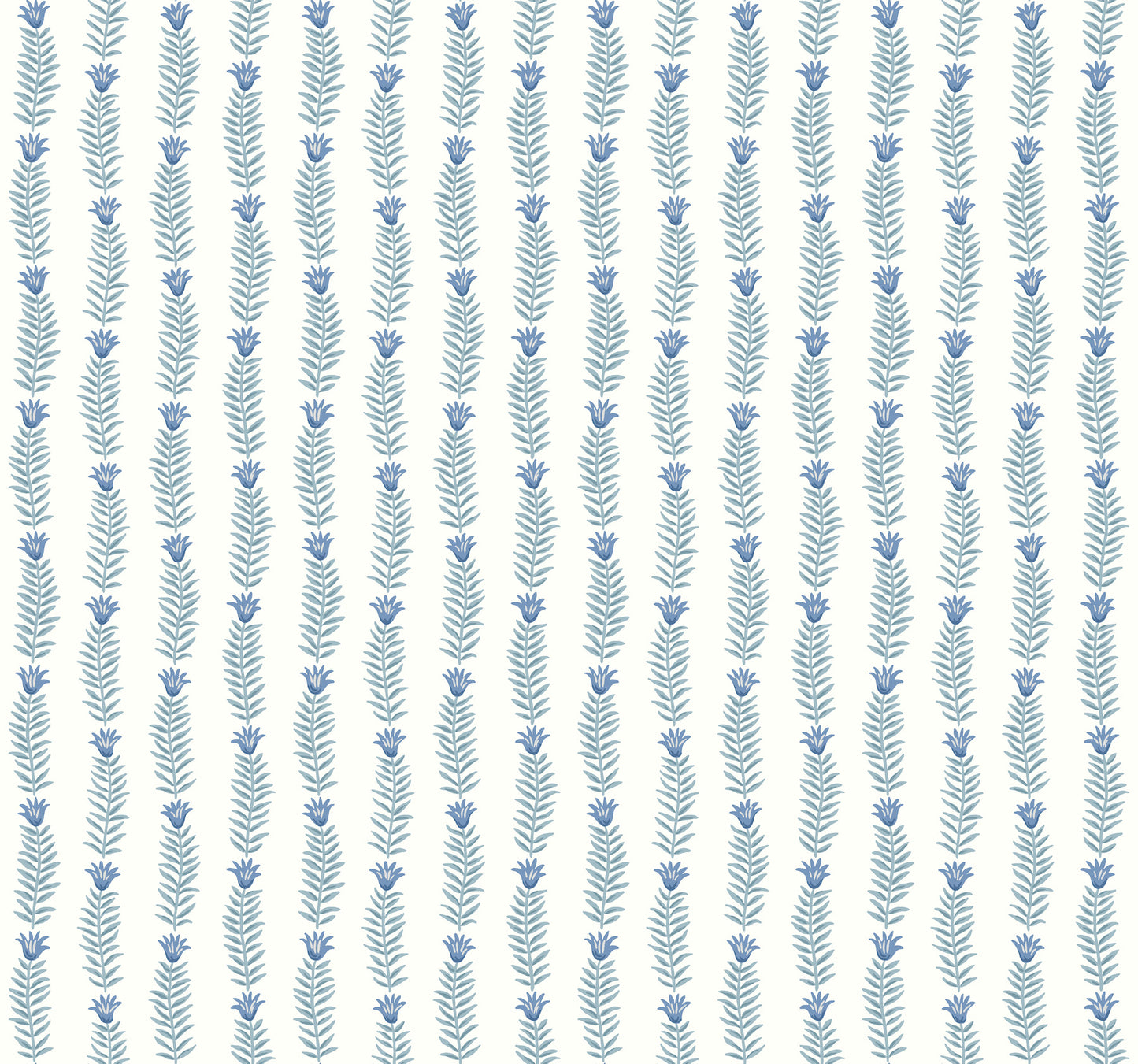 York Wallcoverings Rifle Paper Co. Second Edition Eden White and Blue Wallpaper  Botanical Whites and Off-Whites   - RP7341