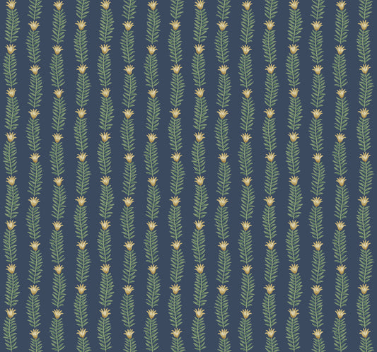 York Wallcoverings Rifle Paper Co. Second Edition Eden Blue and Green Wallpaper  Botanical Blues   - RP7342