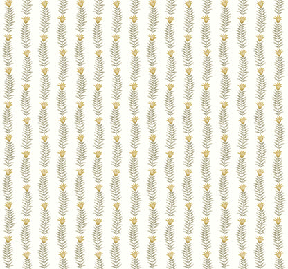 York Wallcoverings Rifle Paper Co. Second Edition Eden White and Beige Wallpaper  Botanical Whites and Off-Whites   - RP7343