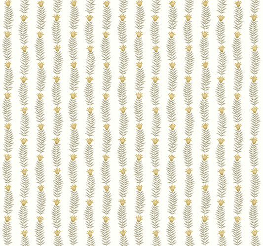 York Wallcoverings Rifle Paper Co. Second Edition Eden White and Beige Wallpaper  Botanical Whites and Off-Whites   - RP7343