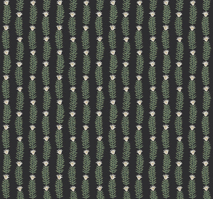 York Wallcoverings Rifle Paper Co. Second Edition Eden Black and Green Wallpaper  Botanical Greens   - RP7344