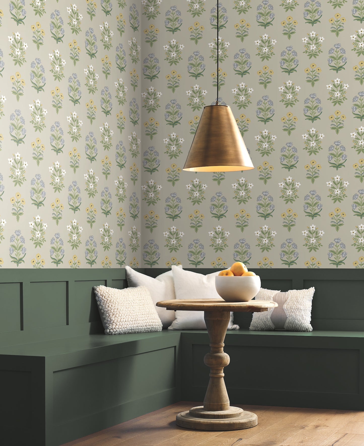 York Wallcoverings Rifle Paper Co. Second Edition Mughal Rose Beige and Purple Wallpaper  Florals and Flowers Purples   - RP7350