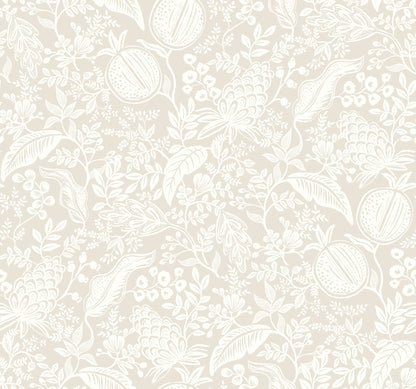 York Wallcoverings Rifle Paper Co. Second Edition Pomegranate Beige Wallpaper  Botanical Neutrals   - RP7388