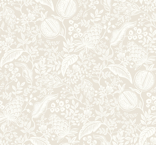 York Wallcoverings Rifle Paper Co. Second Edition Pomegranate Beige Wallpaper  Botanical Neutrals   - RP7388