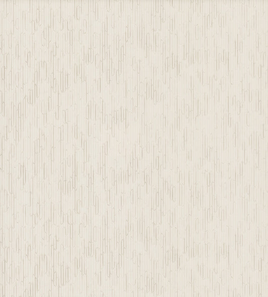 York Wallcoverings Ronald Redding Calliope Pearl Trax Wallpaper  Geometrics Whites and Off-Whites   - RRD7614N