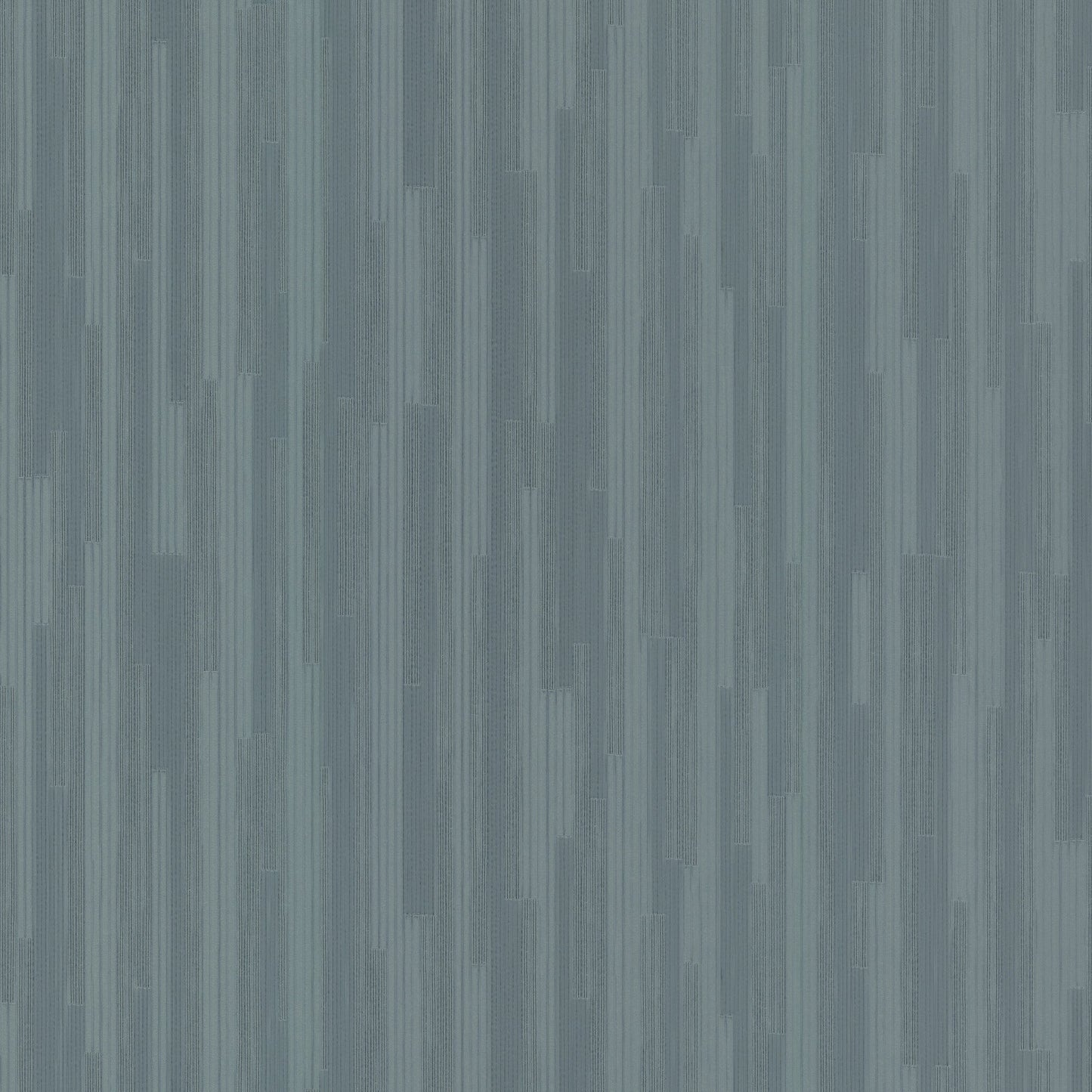 Blue-gray wallpaper with vertical stripes, tall rectangular blocks, and subtle texture.