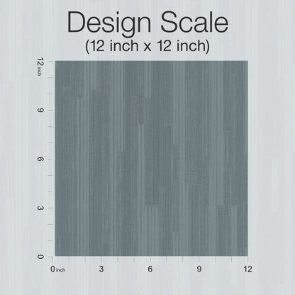 Gray textured wallpaper sample: 12x12 scale square with inch rulers along left & bottom edges.