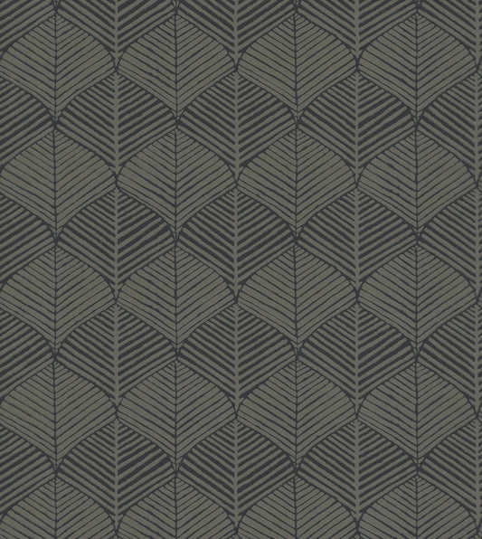 York Wallcoverings Ronald Redding Universal Nature Shadow Wallpaper  Geometrics Blacks   - RRD7662N