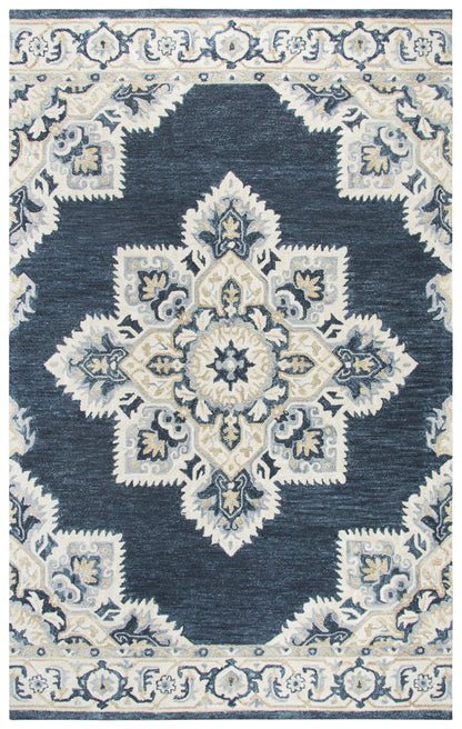 Traditional 5' x 8' rug.