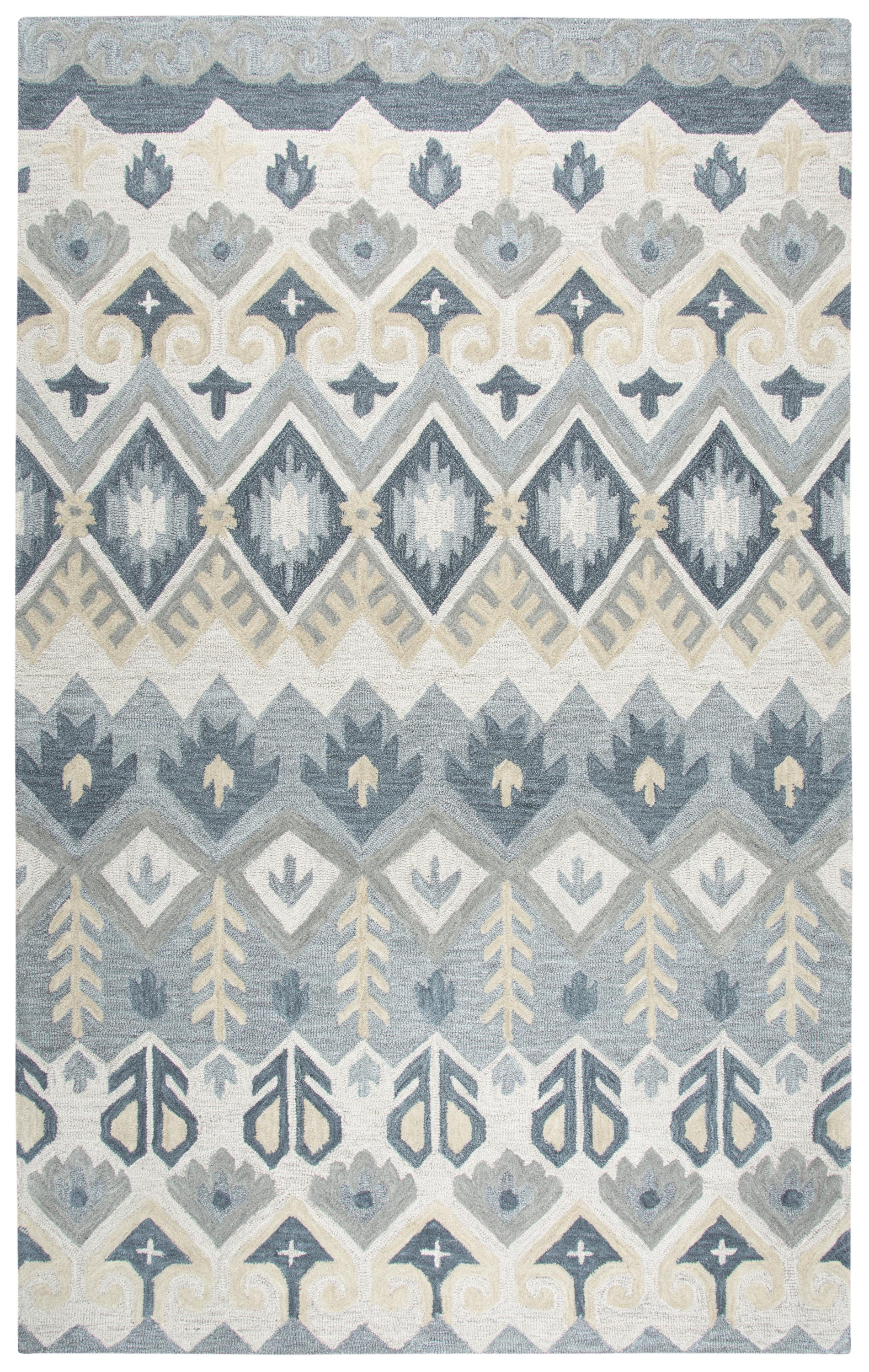 Resonant rustic lodge rug, 5' x 8'.