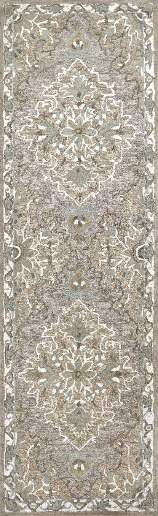 Traditional rug runner, 2' x 8'.