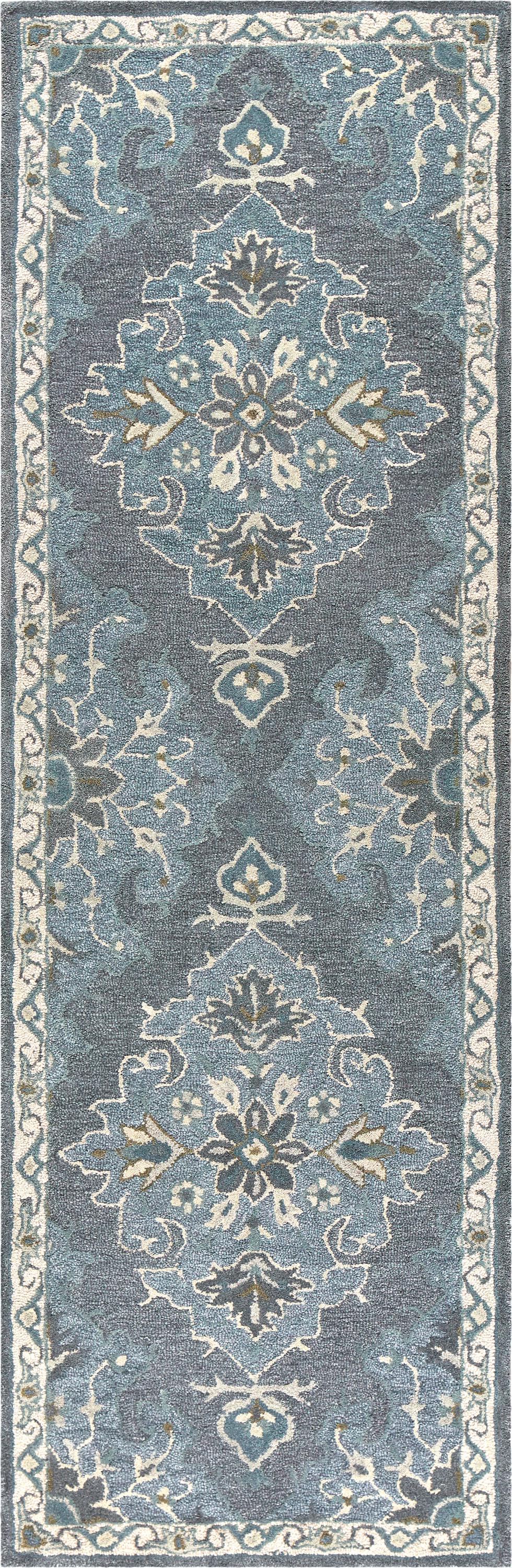 Traditional rug runner, 2' x 8'.